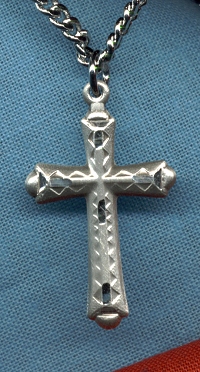 Cross-Engraved 1 In. Sterling