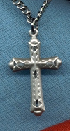 Cross-Engraved 1 In. Sterling
