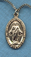 Scapular Medal 13/16 In. Gold Filled