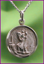 St. Christopher Sterling 17/32 in. Medal