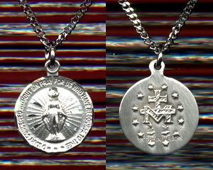 Small Miraculous Medal in Sterling