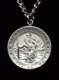 St. Christopher Medal 7/8 In. Sterling