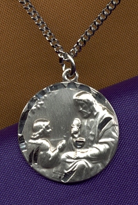 Christ First Communion Medal in Sterling