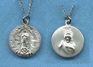 Our Lady Of Guadalupe Sterling Medal