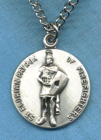 St. Florian 15/16 In. Sterling Medal
