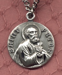 St. Peter 15/16 in. Sterling Medal