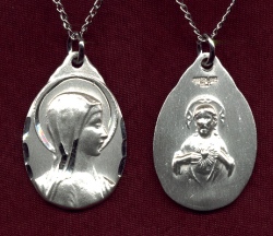 Blessed Mother Sterling Medal