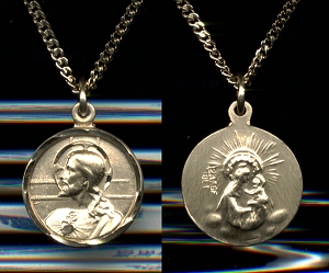 Small Gold Filled Scapular Medal