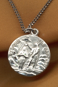 St. John the Baptist Medal in Sterling