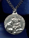 St. Anthony 7/8 In. Sterling Medal