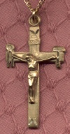 Gold La Salette Cross Necklace
