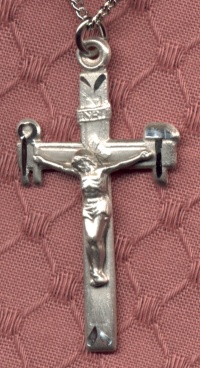 Sterling La Salette Cross Necklace