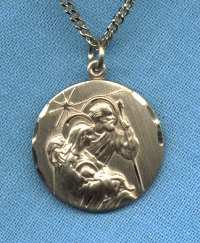 Nativity Medal Gold Filled