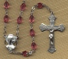 Rose Crystal & Rhodium Rosary