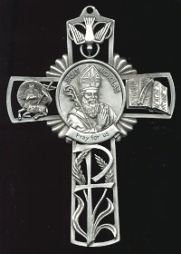 Pewter St. Nicholas Cross