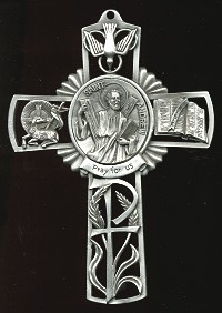 Pewter St. Andrew Cross
