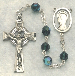 Emerald And Silver Rosary