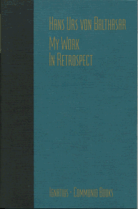 My Work: In Retrospect