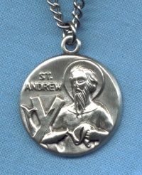 St. Andrew 1in. Sterling Medal