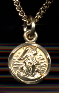 Tiny Guardian Angel Medal-Gold Filled