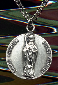 St. Patrick 15/16 In. Sterling Medal