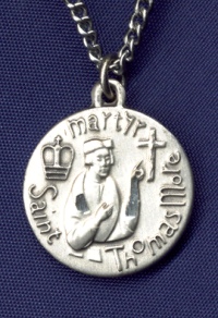 St. Thomas More Medal Sterling