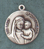 Our Lady Of Good Counsel Sterling Medal