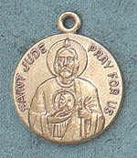 St Jude Gold Filled Medal