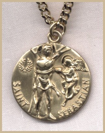 St. Sebastian 15/16 in. Gold Filled Medal