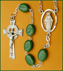 Shamrock And Sterling Rosary