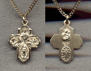 4-Way Medal Cross Gold Filled