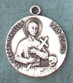 St Gerard Sterling Round Medal 1 In.