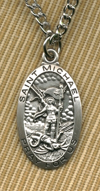 Patron of Police St. Michael Medal Sterling