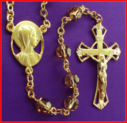 Topaz Austrian Crystal Rosary gp