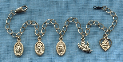 Bracelet With Gold Filled Medals