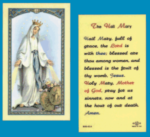 Hail Mary: Holy Card