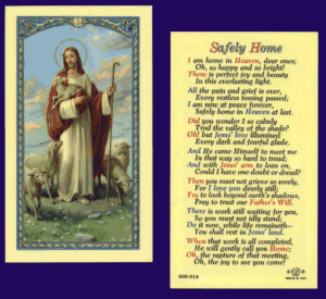 Safety Home: Holy Card