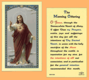 Morning Offering: Holy Card