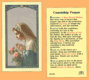 Courtship Prayer: Holy Card