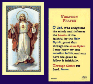 Vocation Prayer: Holy Card