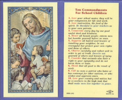 School Children's Commandments