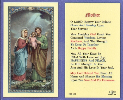 Mother Holy Card