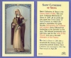St Catherine Holy Card