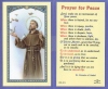 Peace Prayer Holy Card