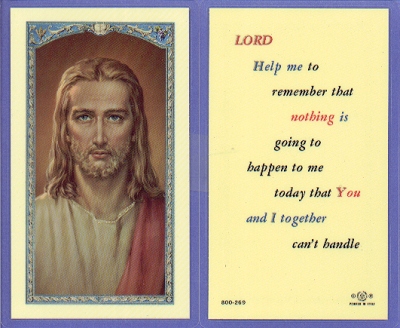 Help Remembering Holy Card