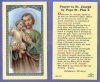 St Joseph Holy Card