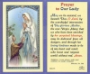 Lady Of Lourdes Holy Card