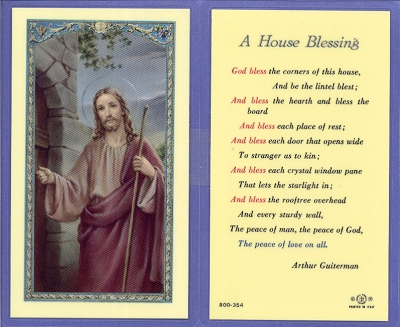 House Blessing Holy Card