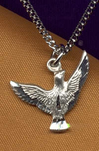 Small Holy Spirit Medal-Sterling Silver