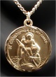 St. Christopher Gold Filled 15/16 in. Medal